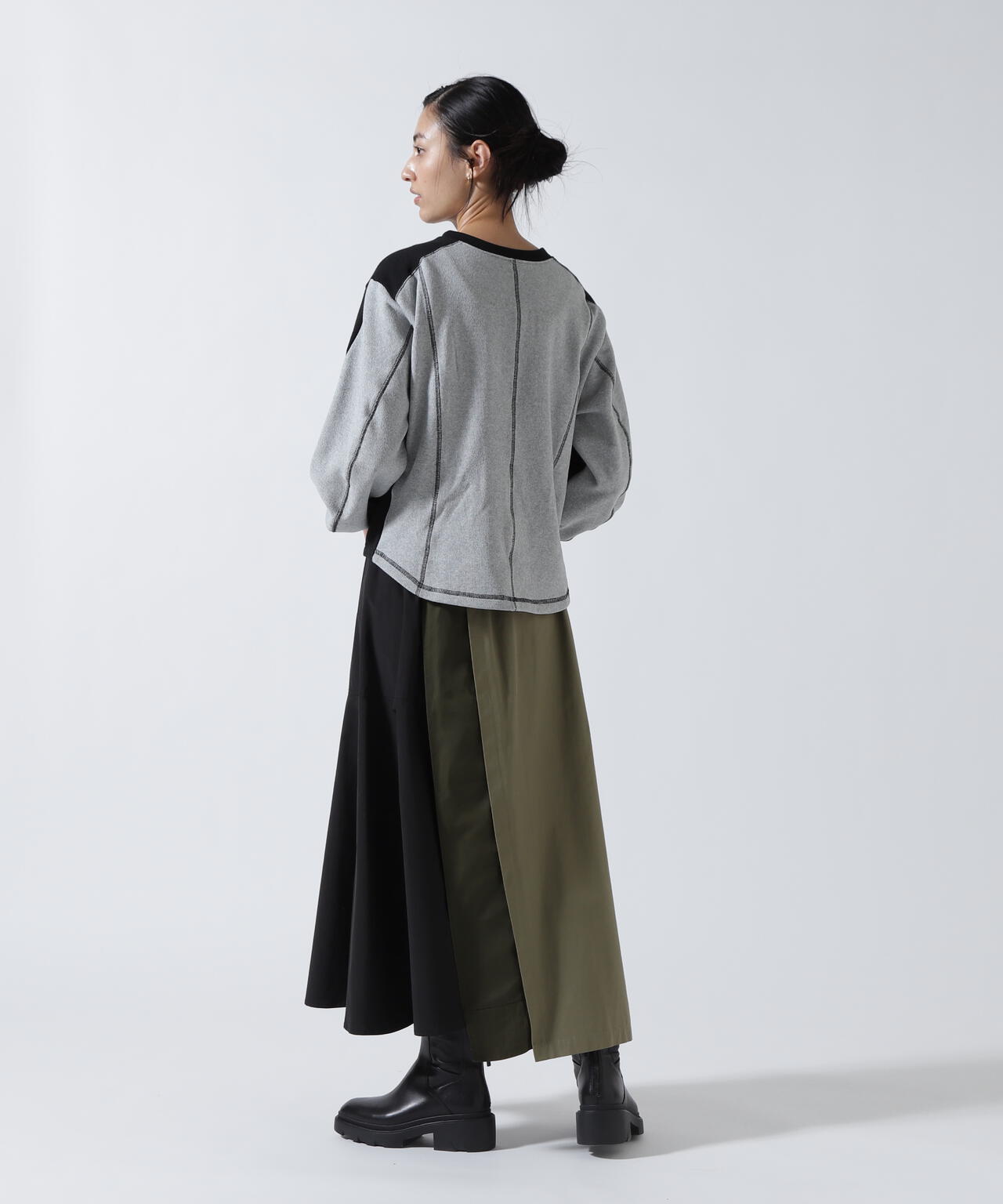 ビーセカンド（B’2nd）/Risley(リズレー) 別注ベルト付アシンメトリーフレアスカート Risley(リズレー) 別注ベルト付アシンメトリーフレアスカート | B'2nd