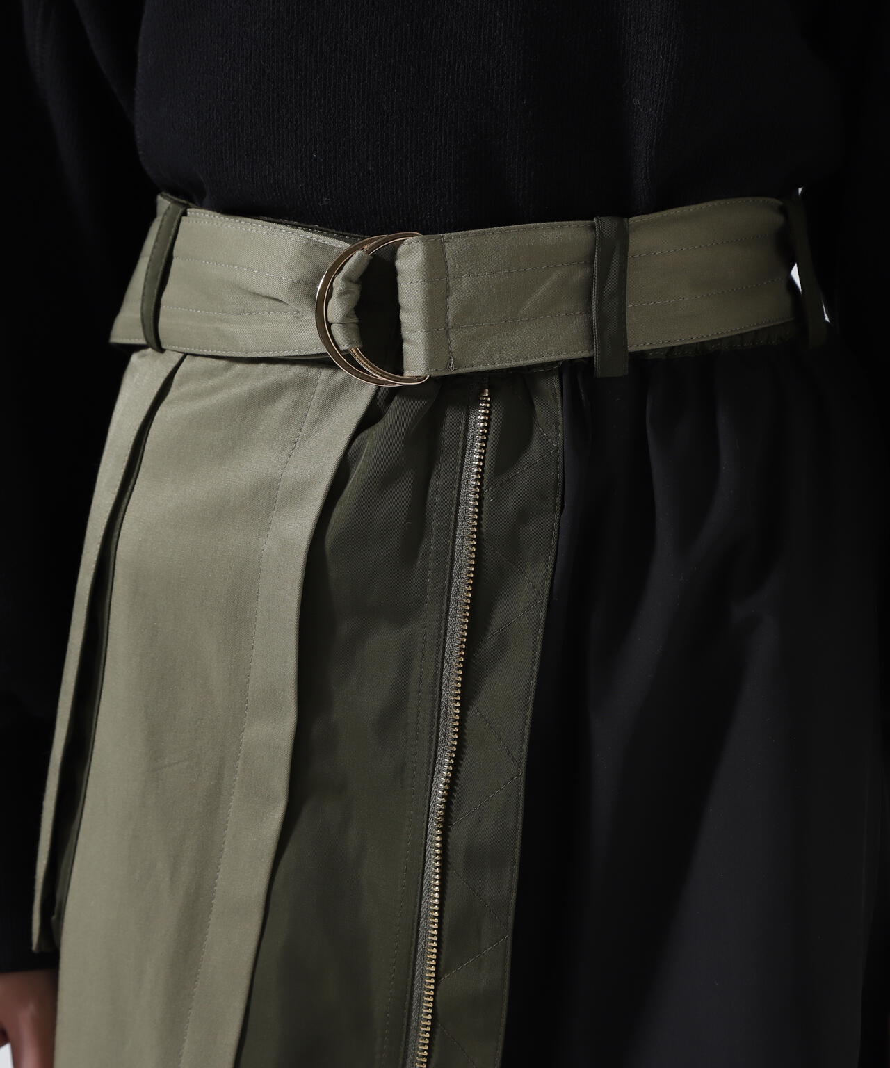 Risley(リズレー) 別注ベルト付アシンメトリーフレアスカート | B'2nd