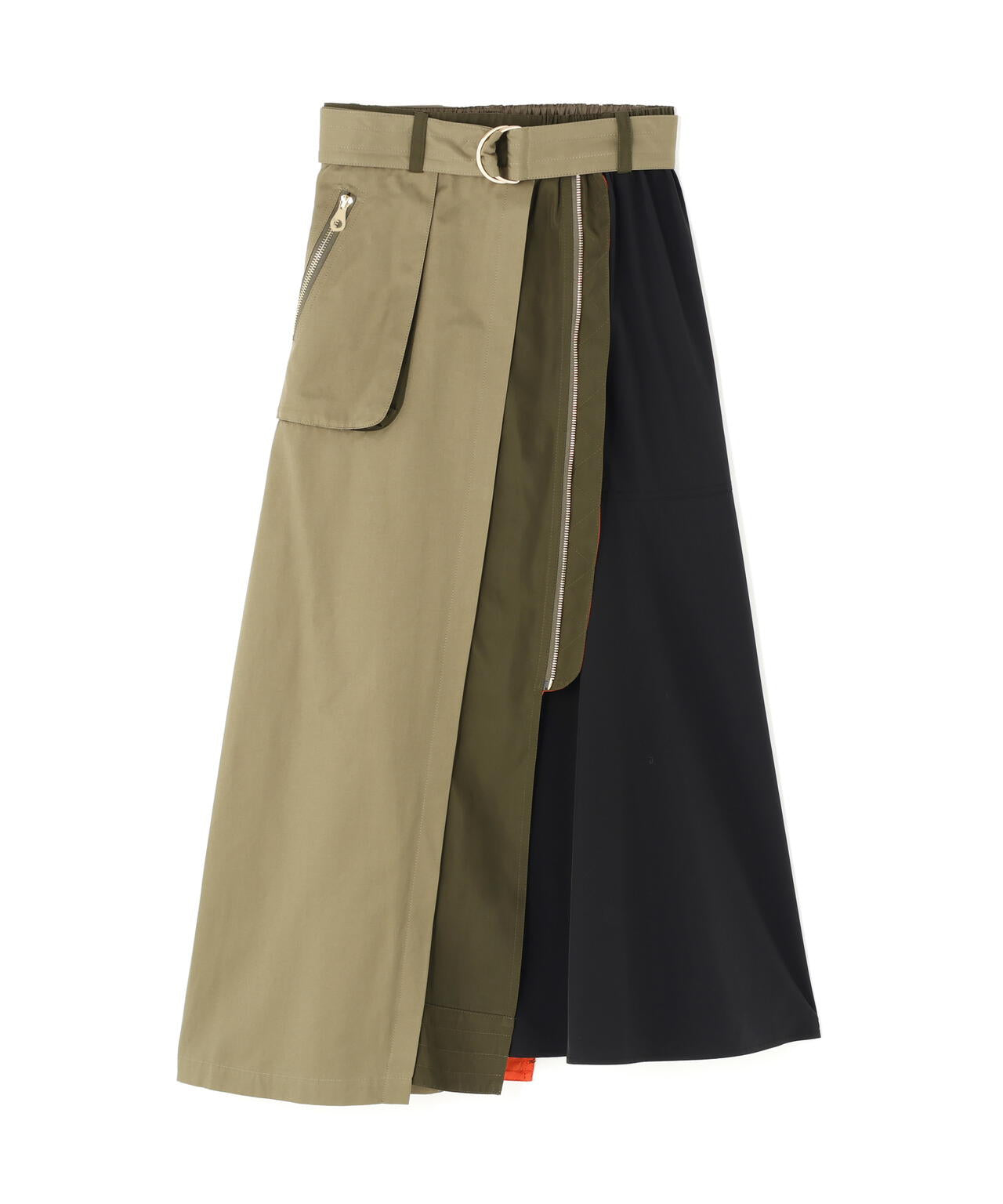 Risley(リズレー) 別注ベルト付アシンメトリーフレアスカート | B'2nd