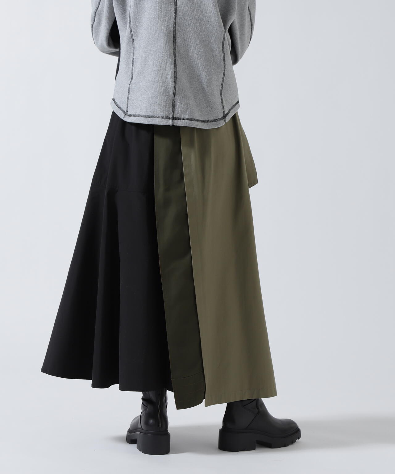 Risley(リズレー) 別注ベルト付アシンメトリーフレアスカート | B'2nd