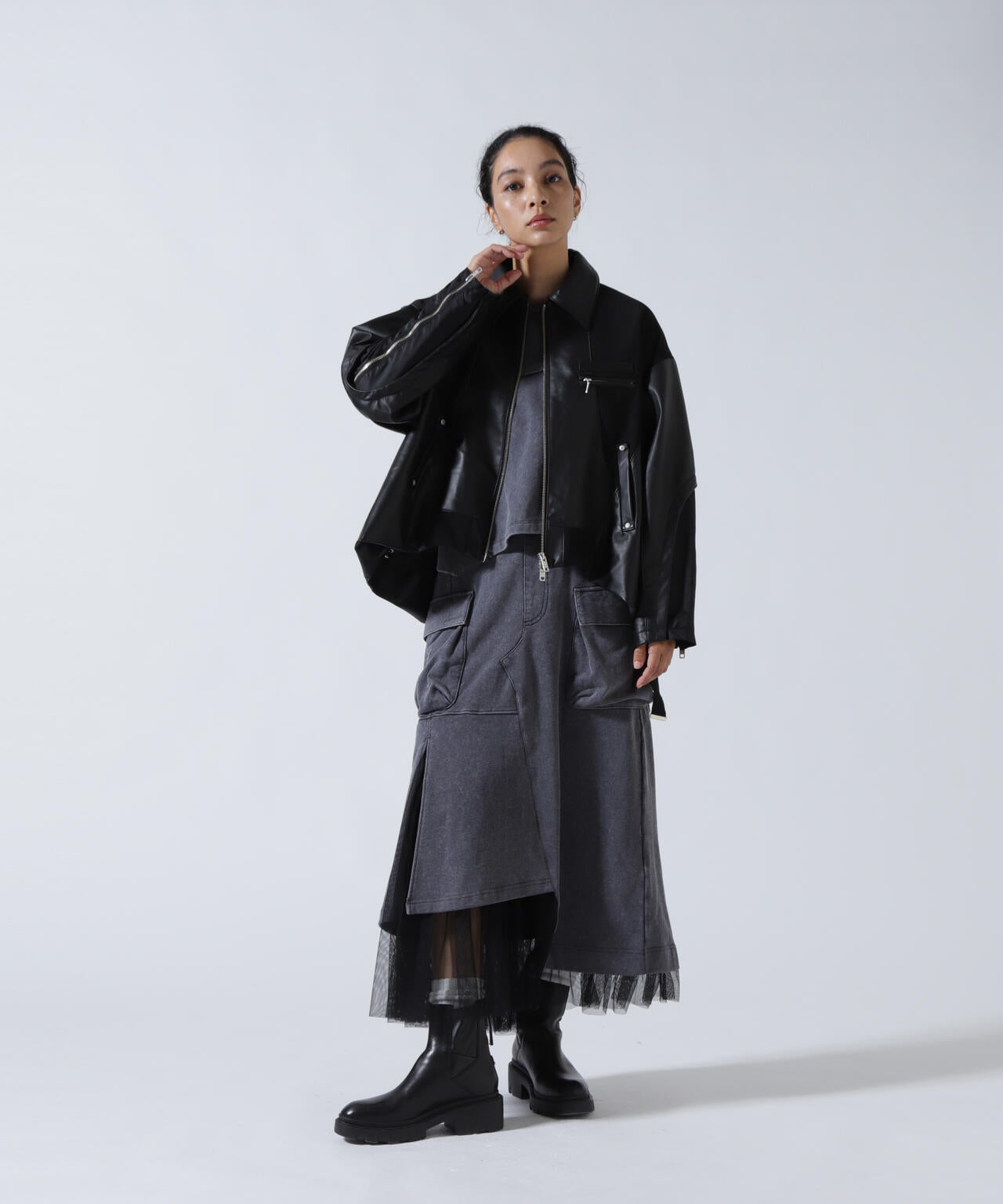 AVIREXxAULA AILA（アヴィレックスxアウラ）チュールコンビスカート