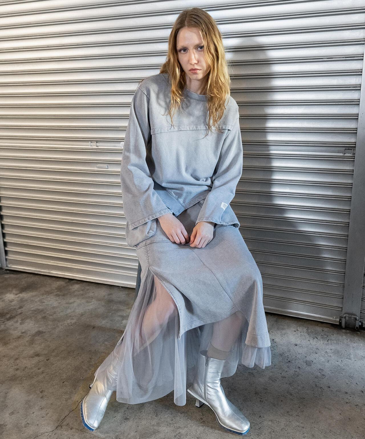 AVIREXｘAULA AILA（アヴィレックスｘアウラ）チュールコンビスカート