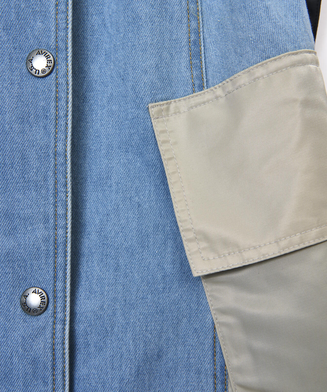 AVIREXｘAULA AILA（アヴィレックスｘアウラアイラ）サイドプリーツジャンスカ