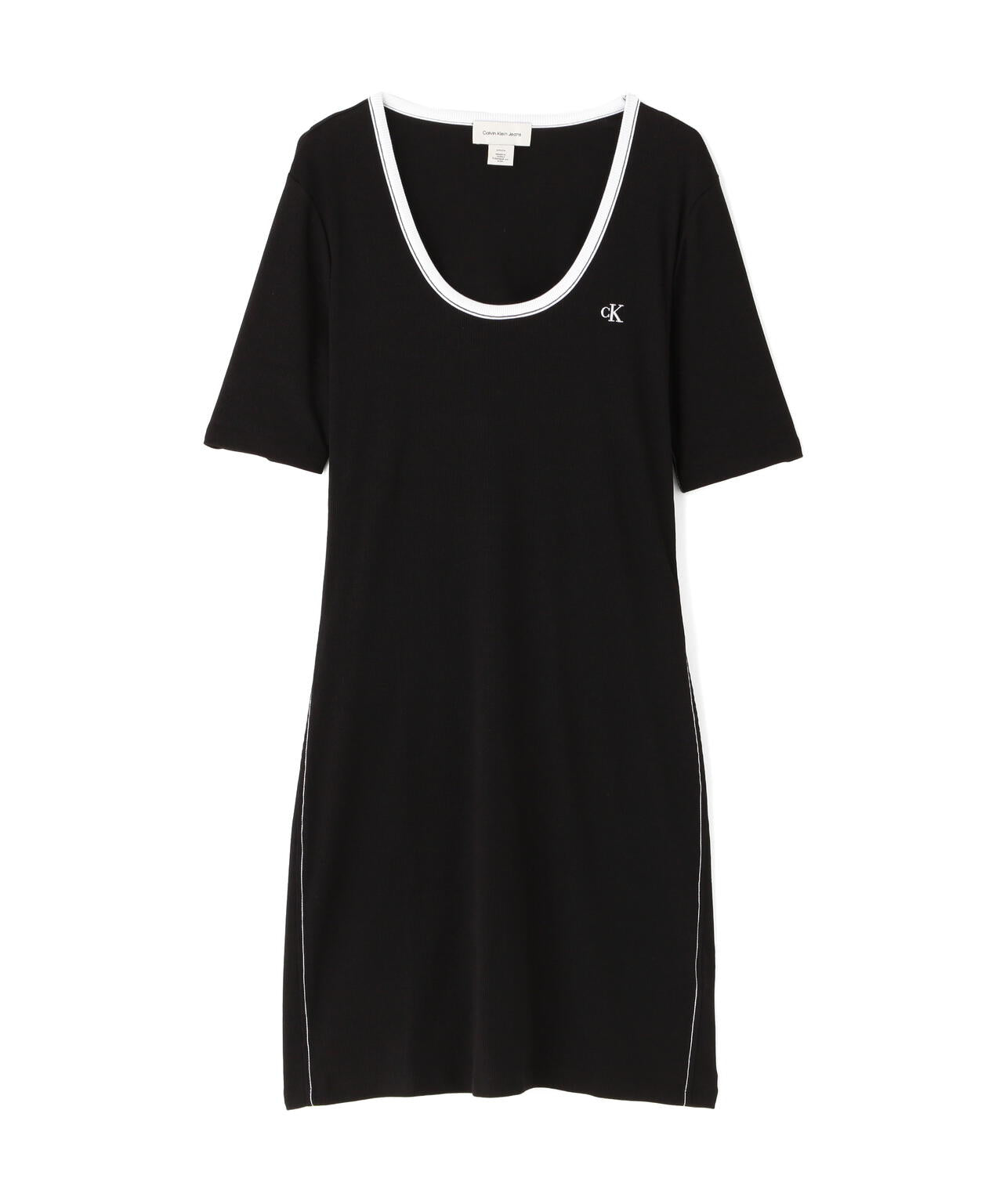 Calvin Klein (カルバンクライン）BABY RIB CUTOUT MNI DRESS/ LV047F224G