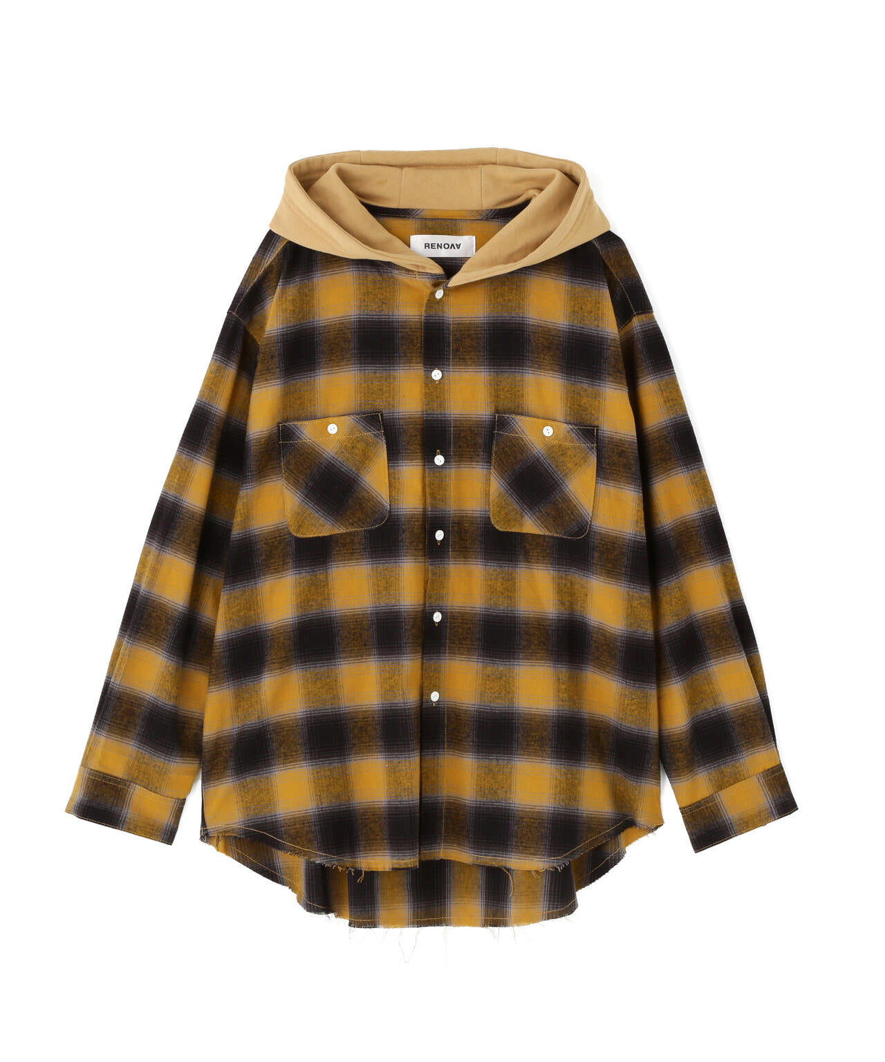 RENOVA/レノバ CUT SEAM HOODED SHIRTS