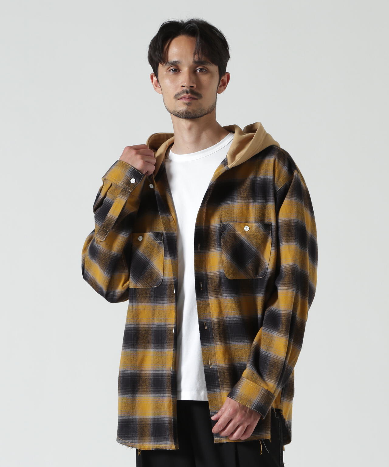 RENOVA/レノバ CUT SEAM HOODED SHIRTS