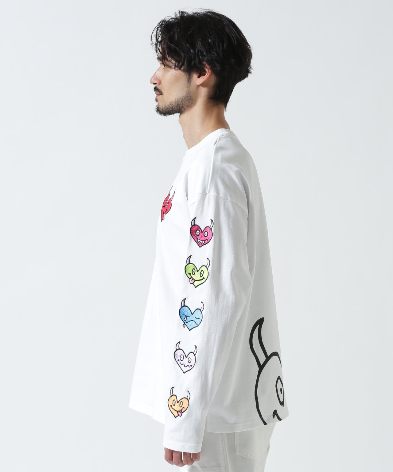 maxsix(マックスシックス）HEART SLEEVES L/S TEE