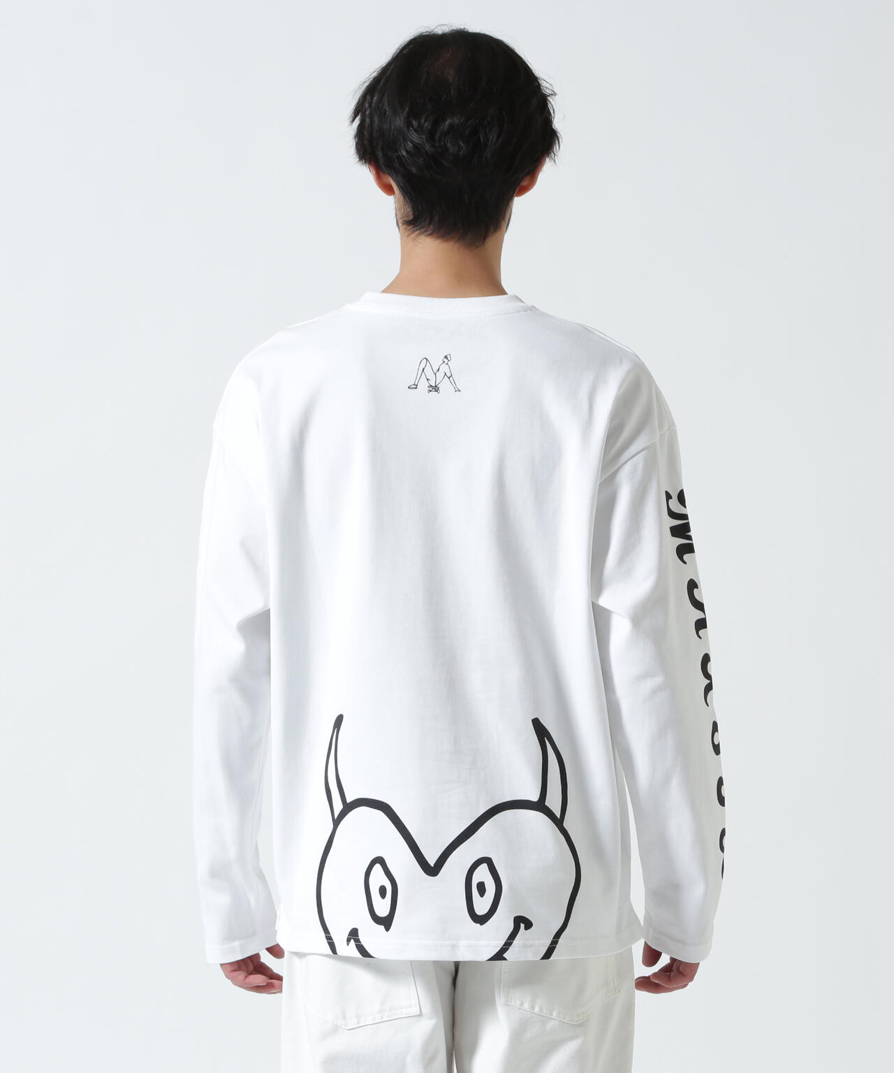 古着 maxsix マックスシックス 日本製 総柄 半袖 ドクロ Tシャツ L オフホワイト系 レディース maxsix マックスシックス 日本製 総柄 半袖 ドクロ Tシャツ L オフ