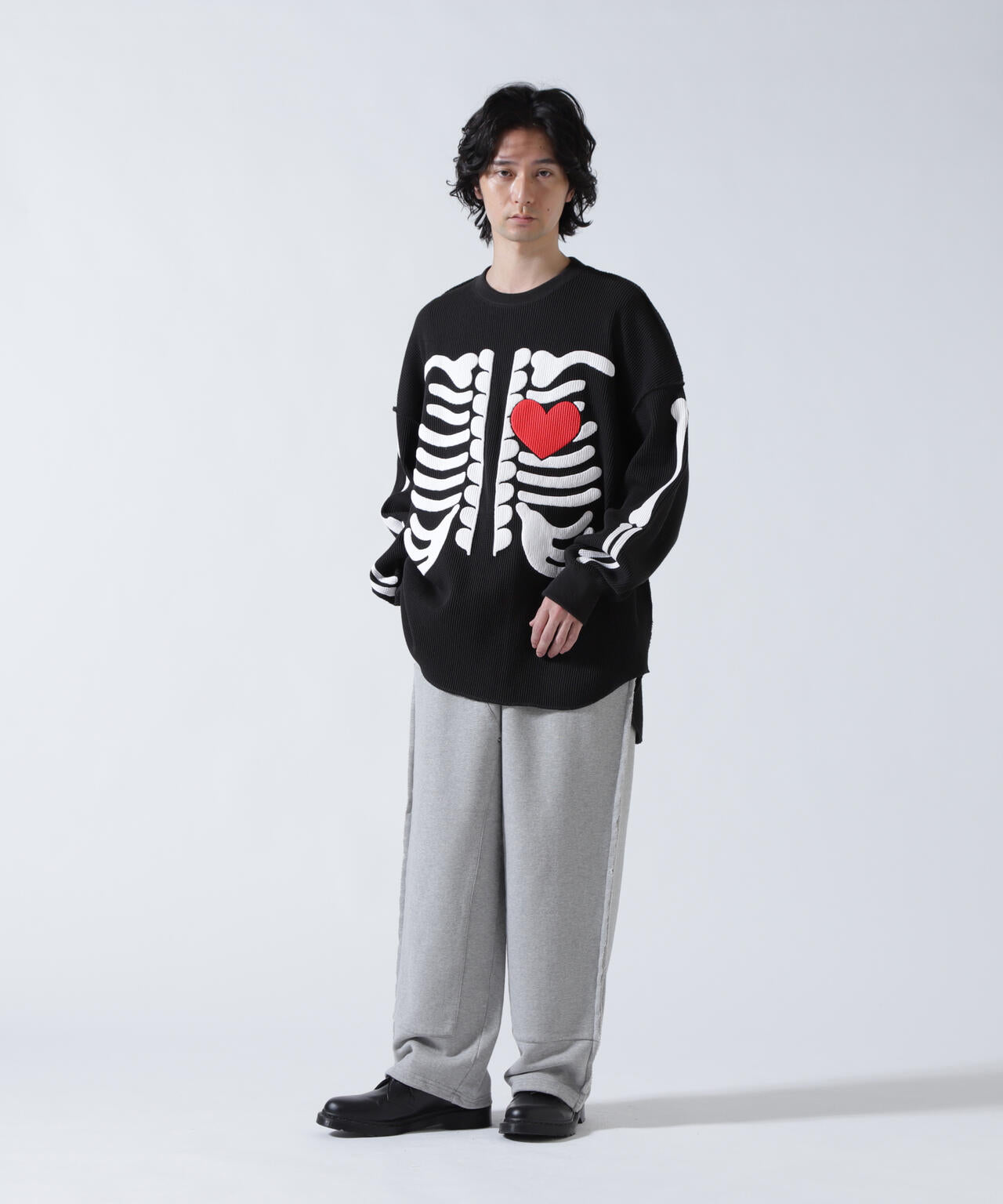 DISCOVERED(ディスカバード) 別注BONE WAFFLE LONG SLEEVE TEE