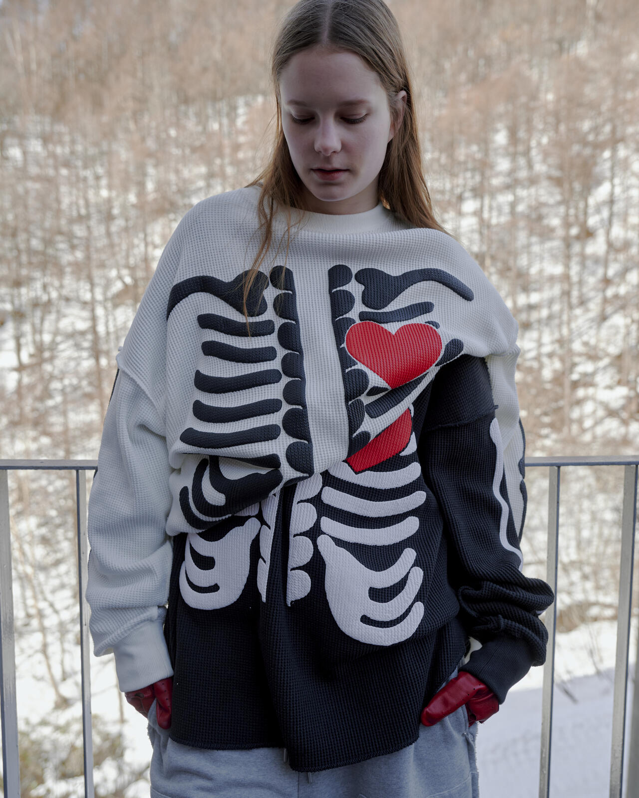 DISCOVERED(ディスカバード) 別注BONE WAFFLE LONG SLEEVE TEE | B'2nd