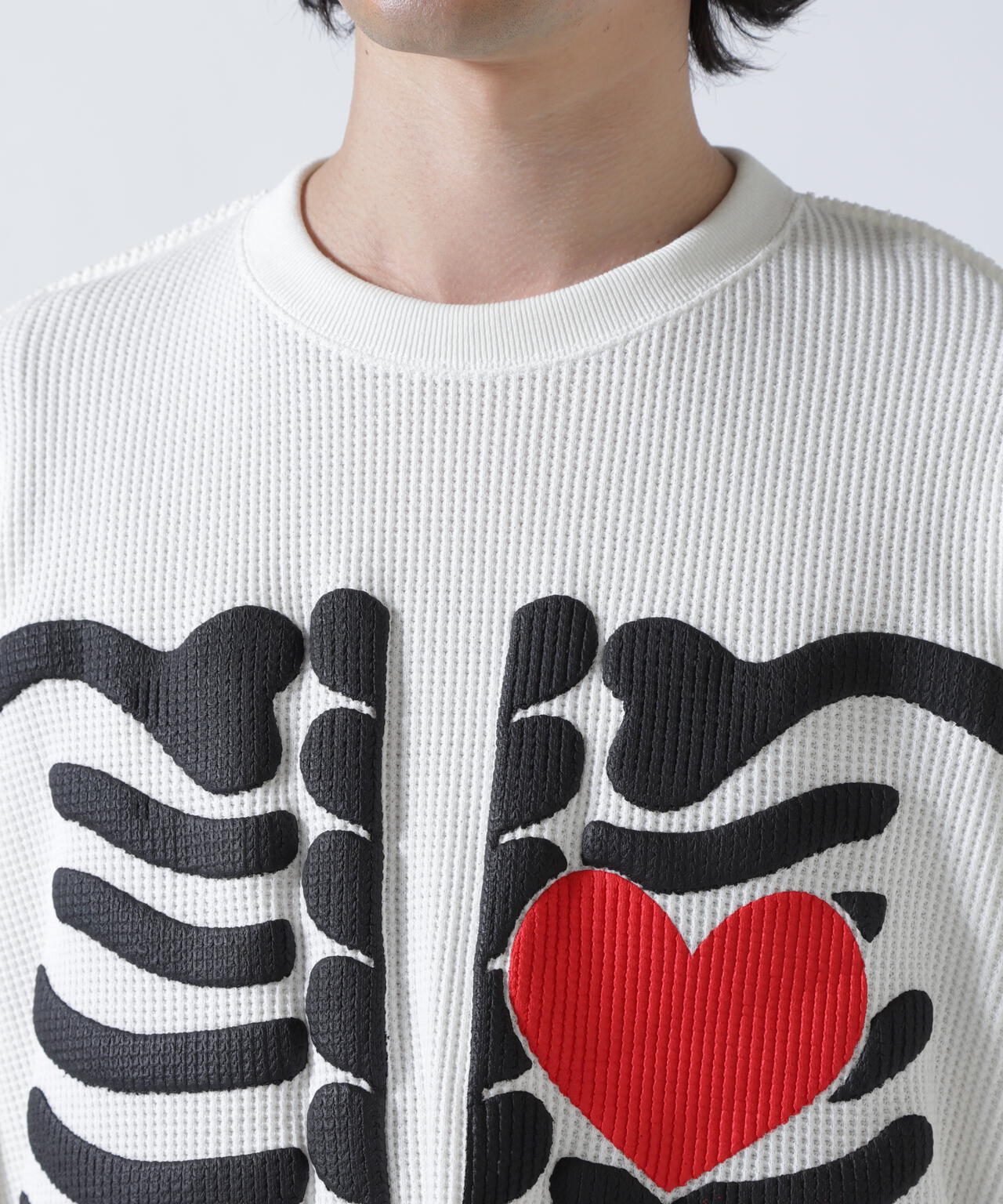 DISCOVERED(ディスカバード) 別注BONE WAFFLE LONG SLEEVE TEE