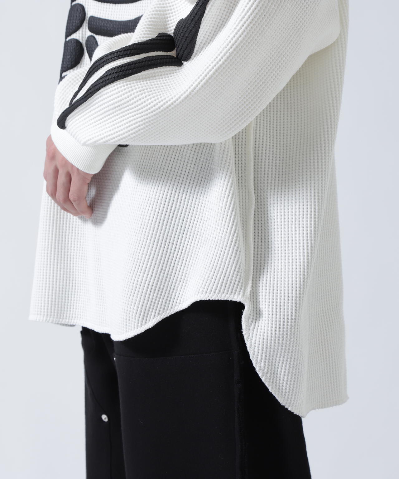 DISCOVERED(ディスカバード) 別注BONE WAFFLE LONG SLEEVE TEE