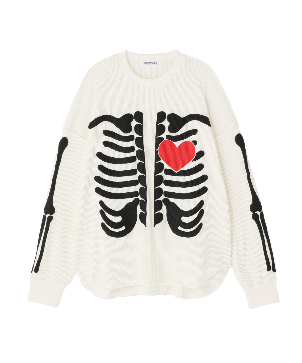 DISCOVERED(ディスカバード) 別注BONE WAFFLE LONG SLEEVE TEE