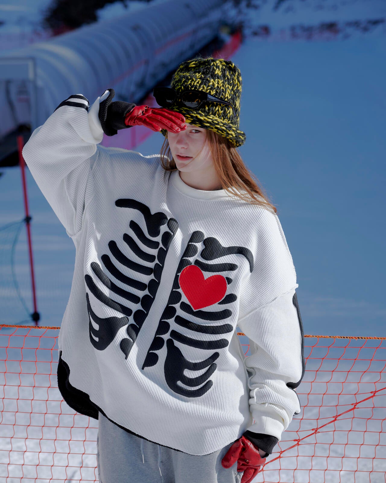 【NEW】ビーセカンド（B’2nd）/DISCOVERED(ディスカバード) 別注BONE WAFFLE LONG SLEEVE TEE DISCOVERED(ディスカバード) 別注BONE WAFFLE LONG SLEEVE TEE | B'2nd