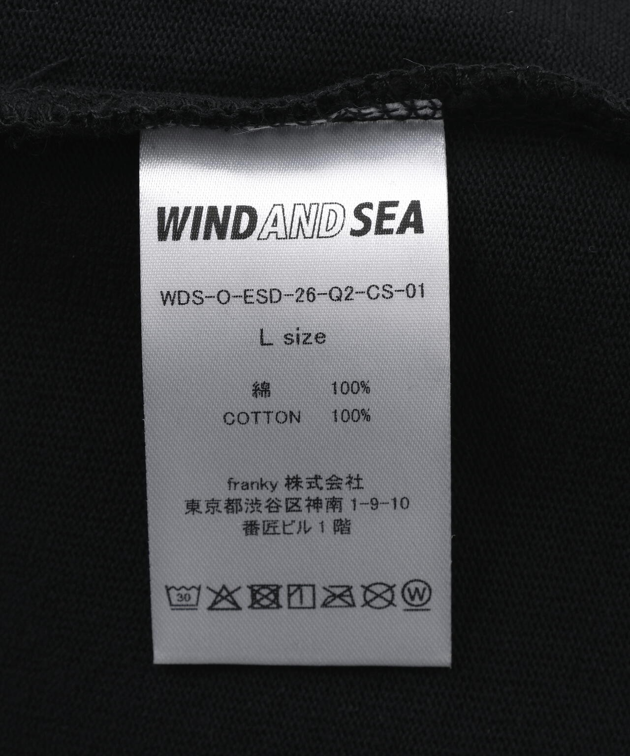 WIND AND SEA（ウィンダンシー）SULFUR DYEING LOGO L/S TEE