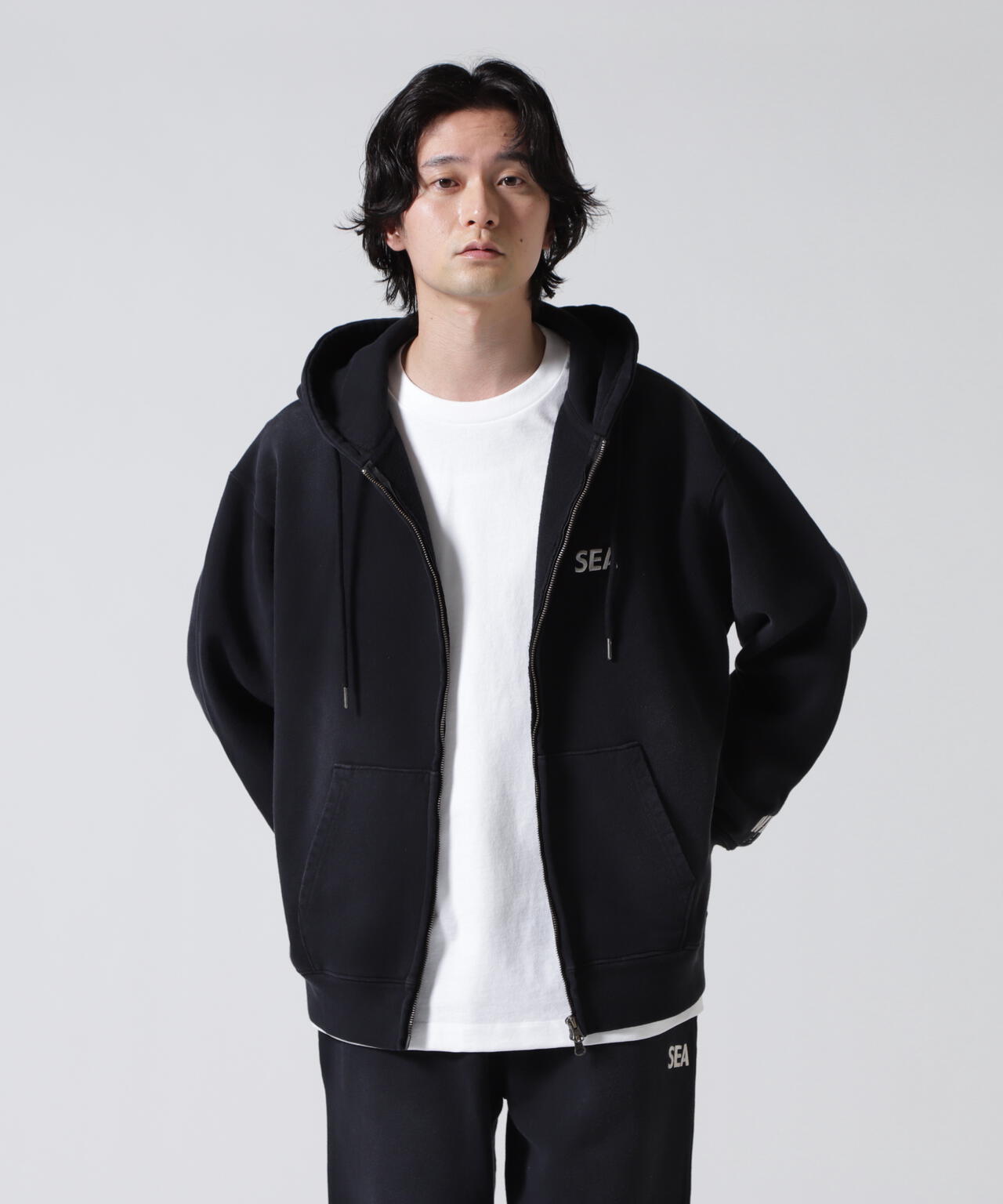 WIND AND SEA（ウィンダンシー）SULFUR DYEING LOGO ZIP SWEATSHIRT