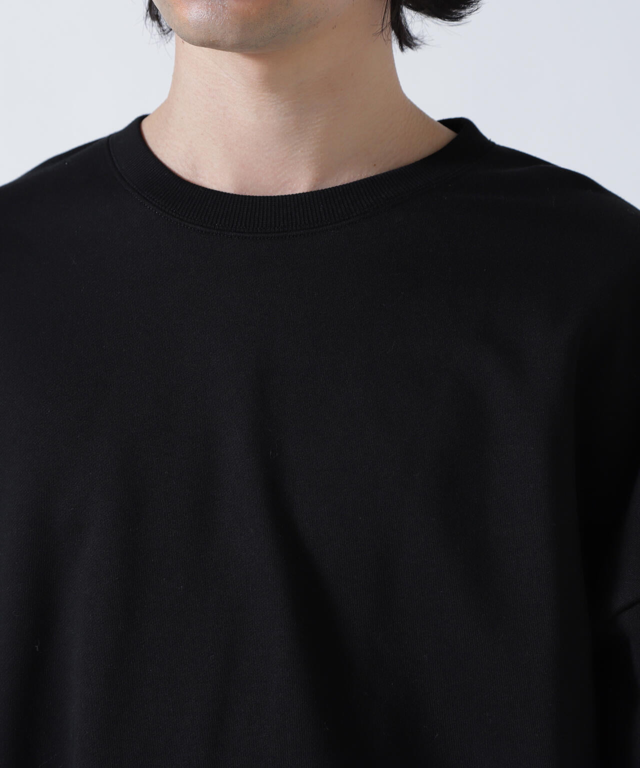 DISCOVERED(ディスカバード) 別注CROCHET SLEEVE SWEAT(UNISEX) | B
