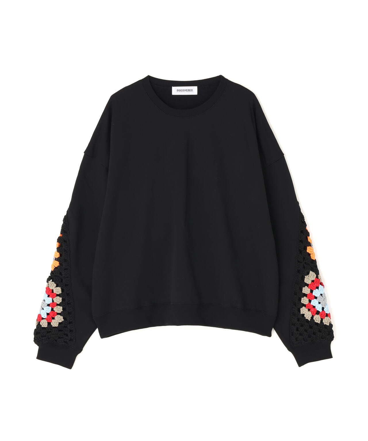 DISCOVERED 別注 CROCHET SLEEVE SWEAT DISCOVERED(ディスカバード) 別注CROCHET SLEEVE SWEAT(UNISEX) | B