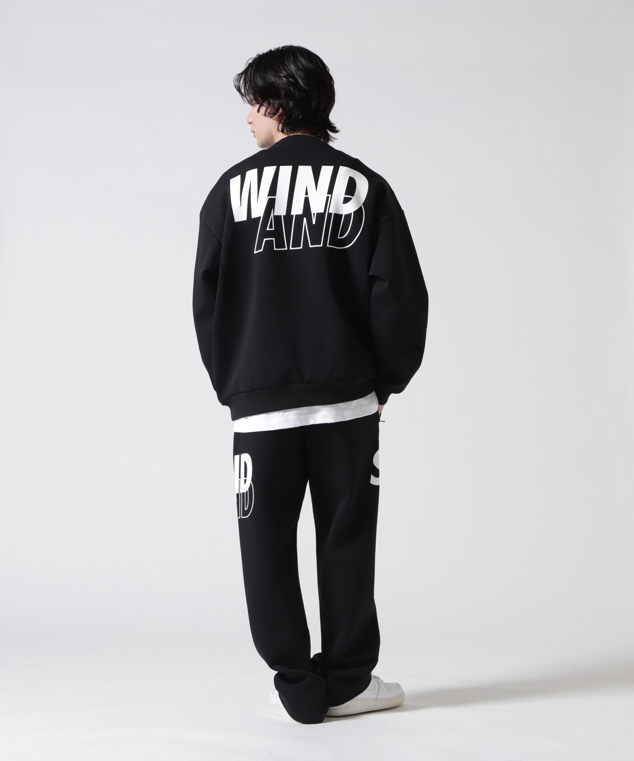 WIND AND SEA（ウィンダンシー）Loose fit crewneck sweat shirt | B