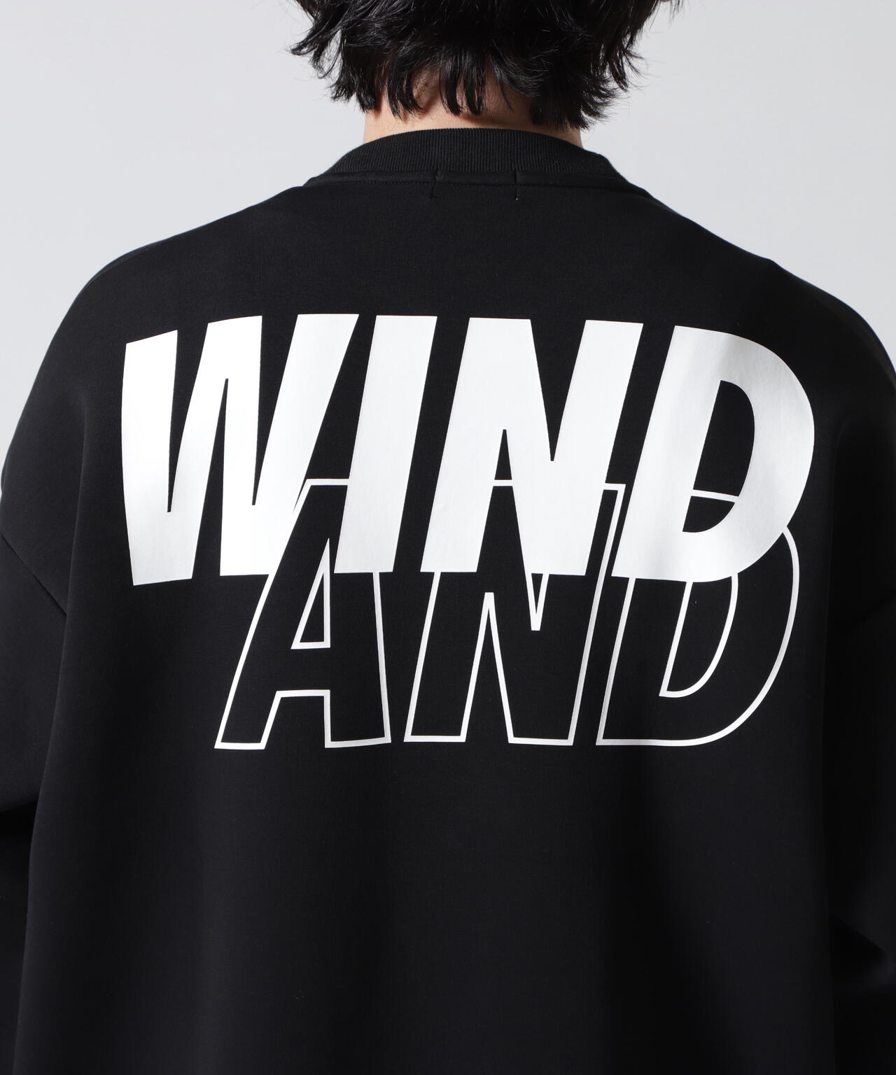 WIND AND SEA（ウィンダンシー）Loose fit crewneck sweat shirt | B