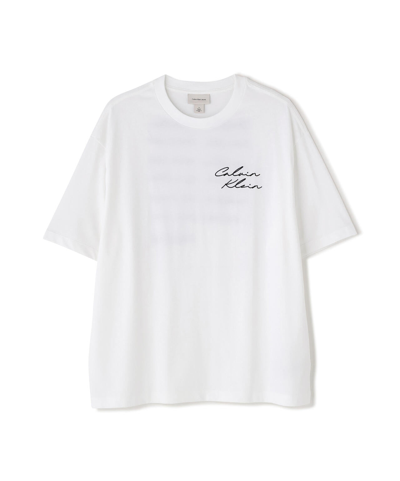 Calvin Klein (カルバンクライン）エンブロイダリーロゴフォント グラフィックTシャツ
