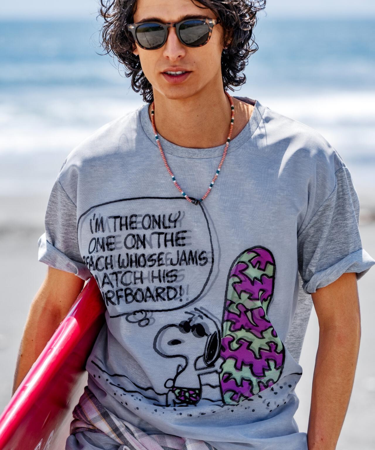 TRIPPY ART(トリッピーアート）SNOOPY ON THE BEACH 3D TEE | B'2nd