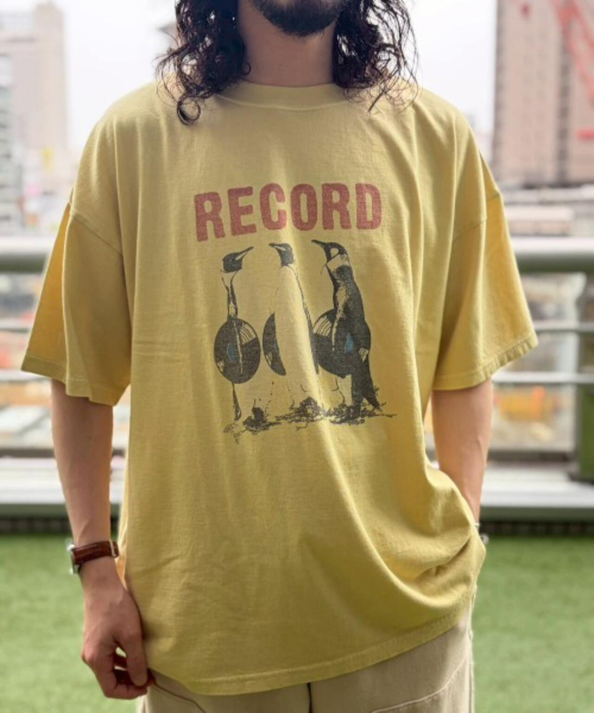 REMI RELIEF(レミレリーフ) 別注20/-天竺BIGサイズTシャツ（RECORD 