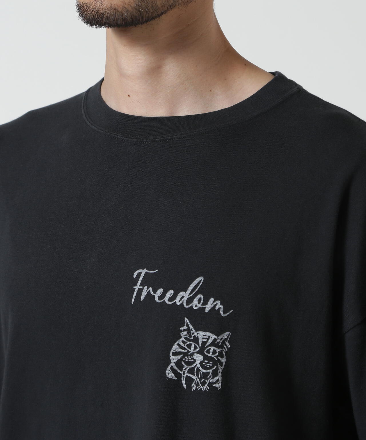 REMI RELIEF（レミレリーフ） 別注20/-天竺BIGサイズTシャツ（FREEDOM
