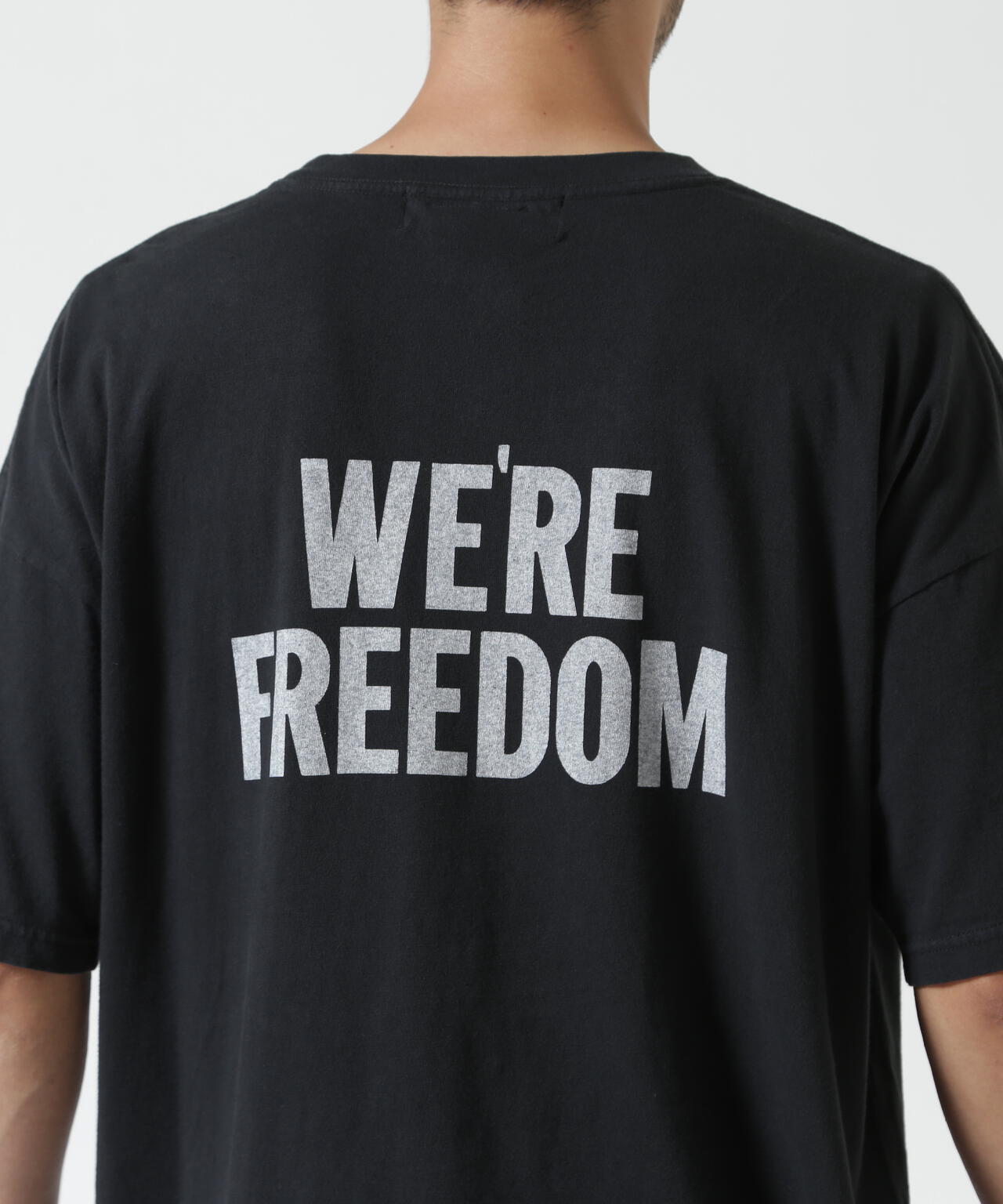 REMI RELIEF（レミレリーフ） 別注20/-天竺BIGサイズTシャツ（FREEDOM