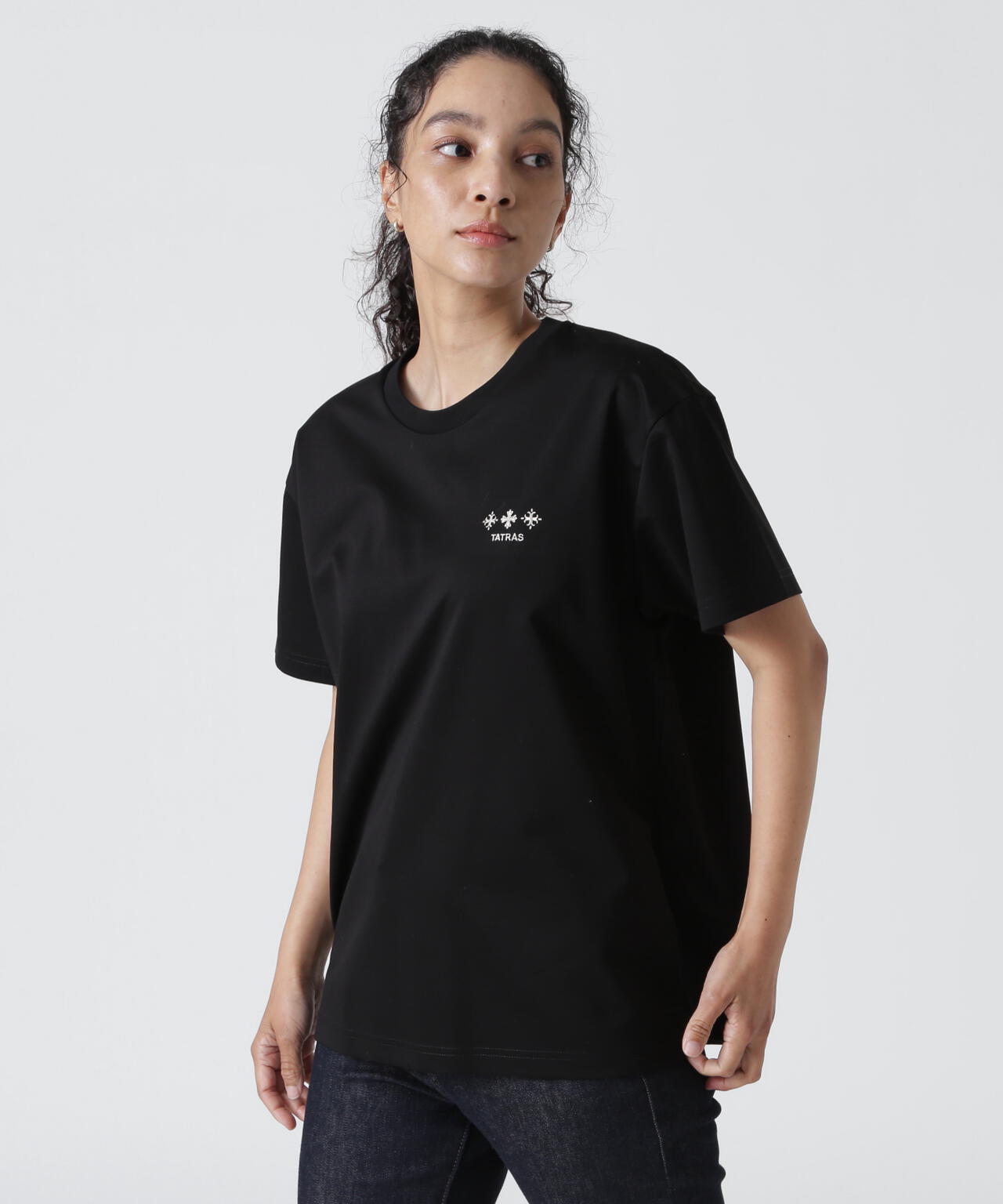 TATRAS レディース 半袖TシャツGISELLA ジゼラ ブラック サイズ1 TATRAS(タトラス) GISELLA/ジゼラ/バックプリントTシャツ | B'2nd