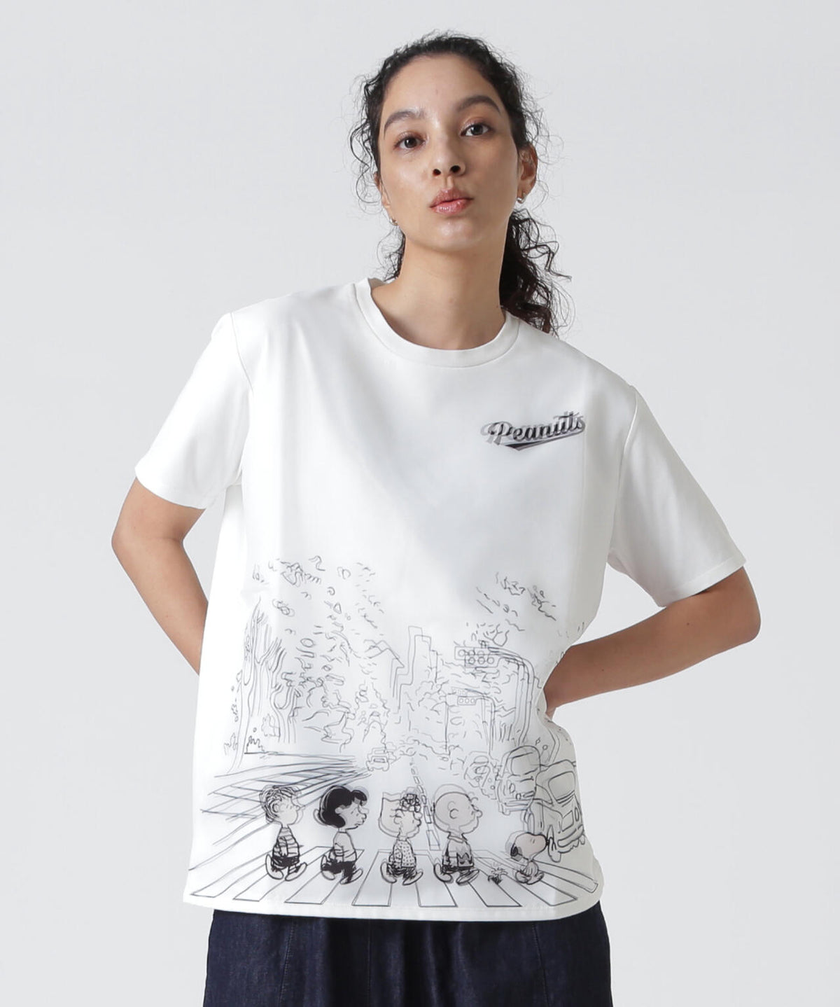 TRIPPY ART(トリッピーアート）SNOOPY ABBEY ROAD 3D TEE | B