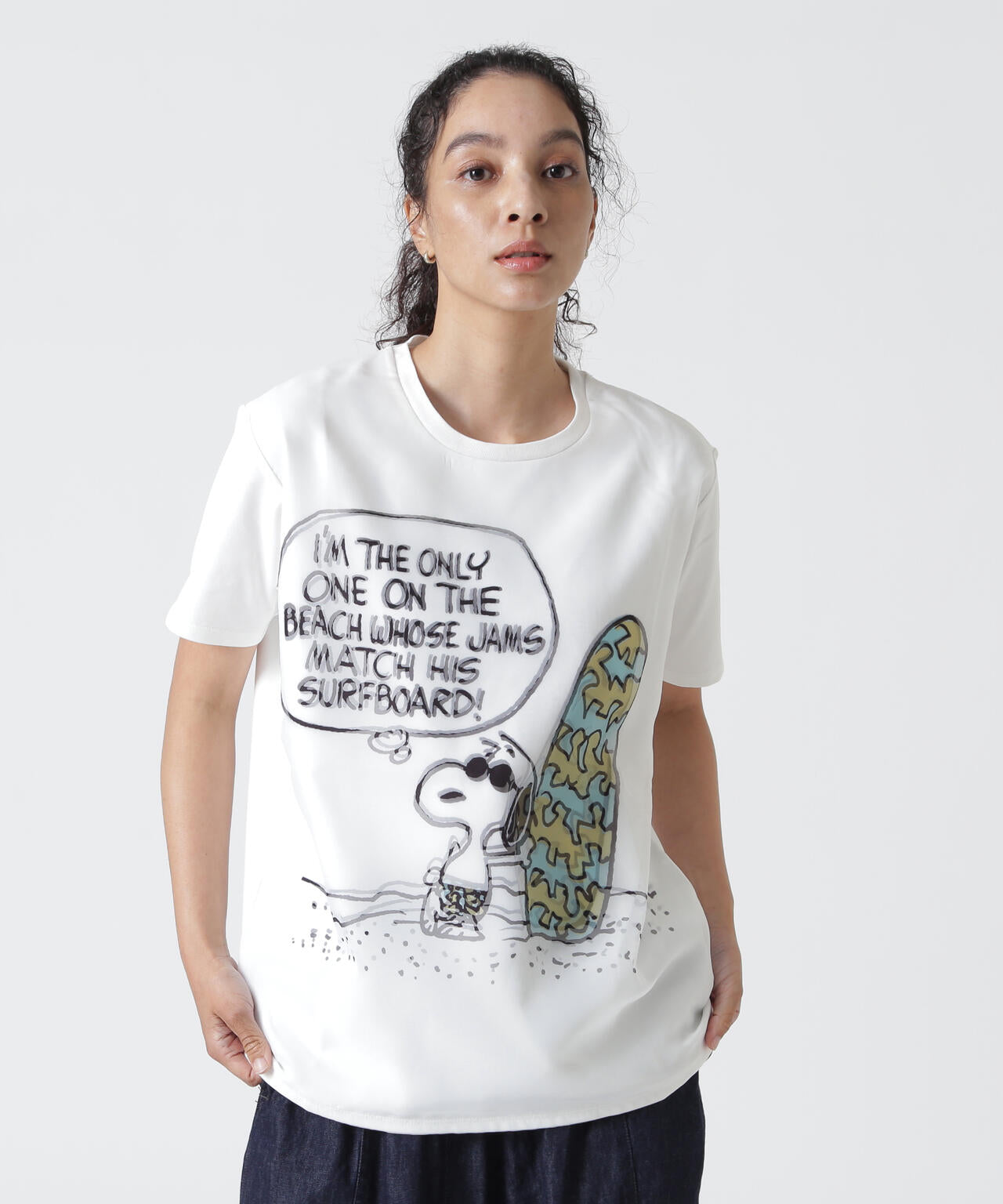TRIPPY ART(トリッピーアート）SNOOPY ON THE BEACH 3D TEE | B'2nd