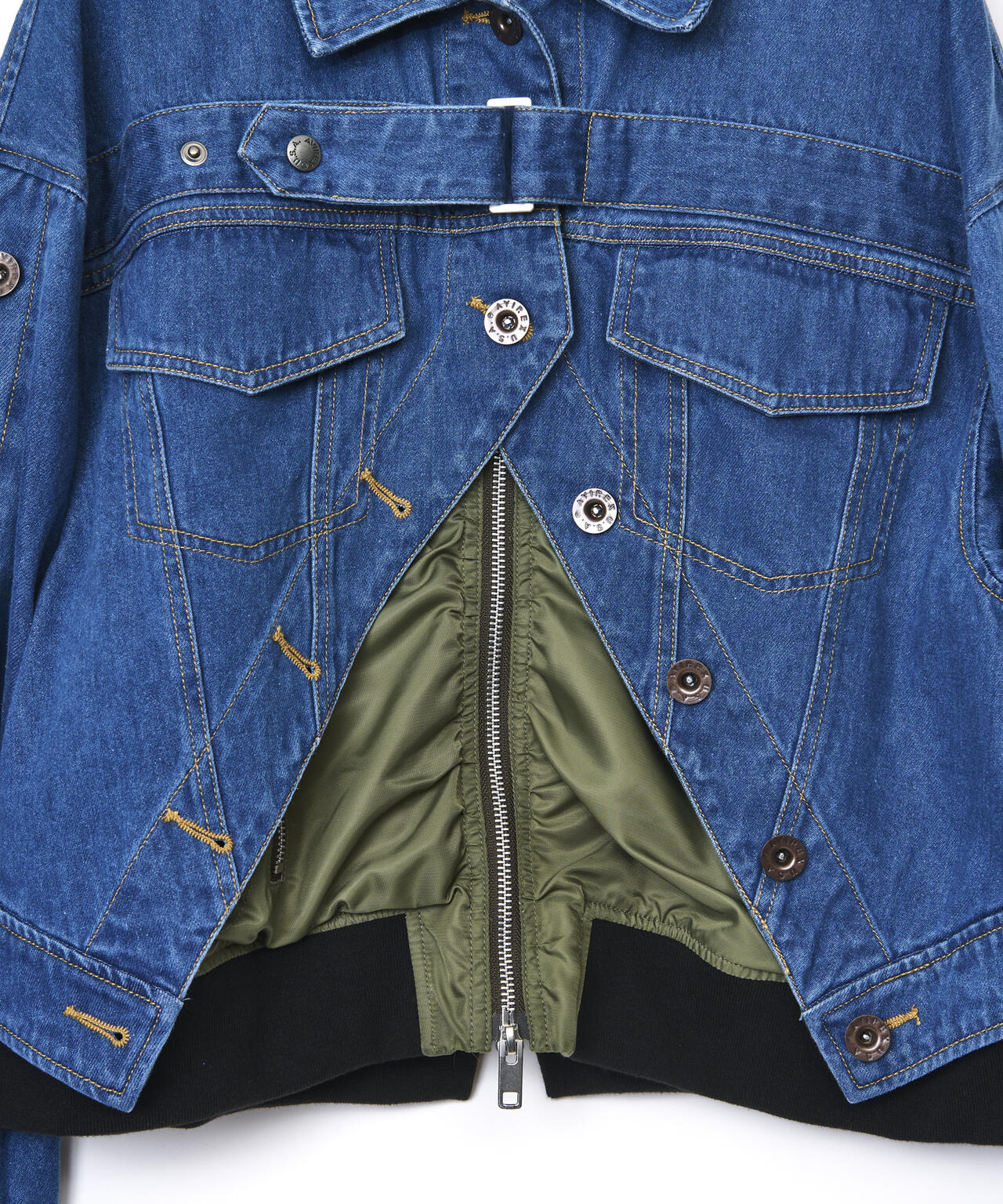 AVIREXｘAULA AILA（アヴィレックスｘアウラアイラ）デニムキリカエＧジャン