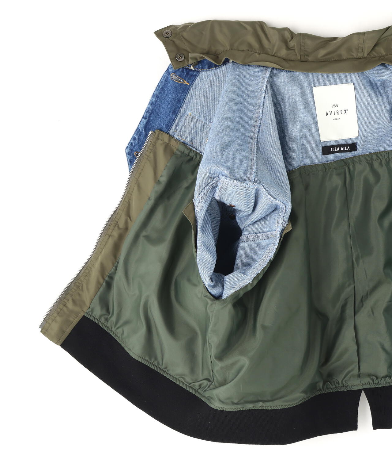 AVIREXｘAULA AILA（アヴィレックスｘアウラアイラ）デニムキリカエＧジャン