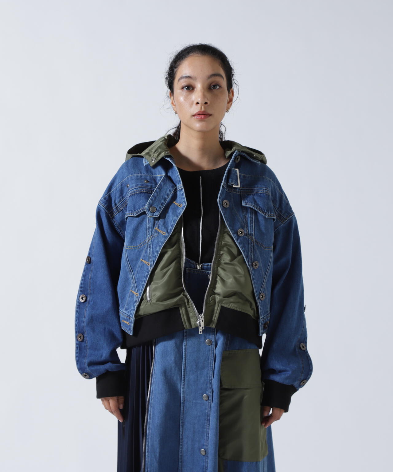 airi様 AVIREXxAULA AILA（アヴィレックスxアウラアイラ）デニムキリカエG