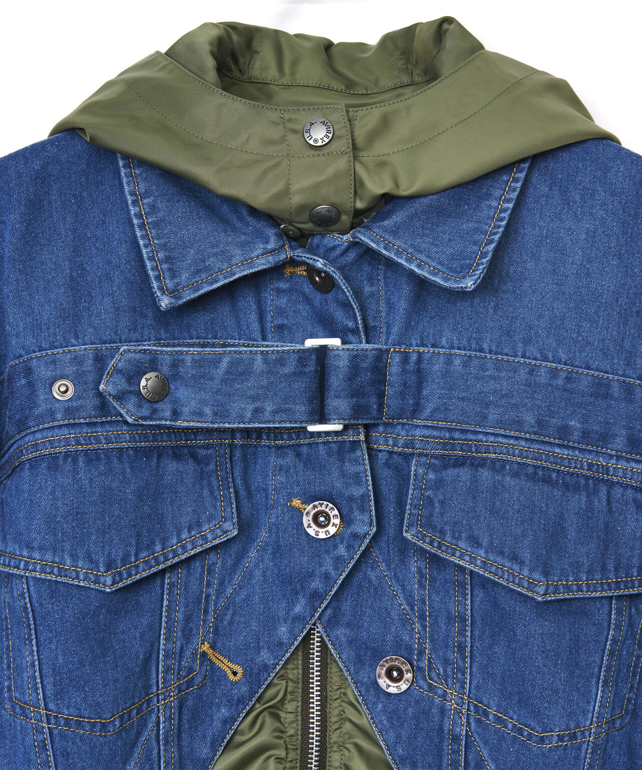 AVIREXｘAULA AILA（アヴィレックスｘアウラアイラ）デニムキリカエＧジャン