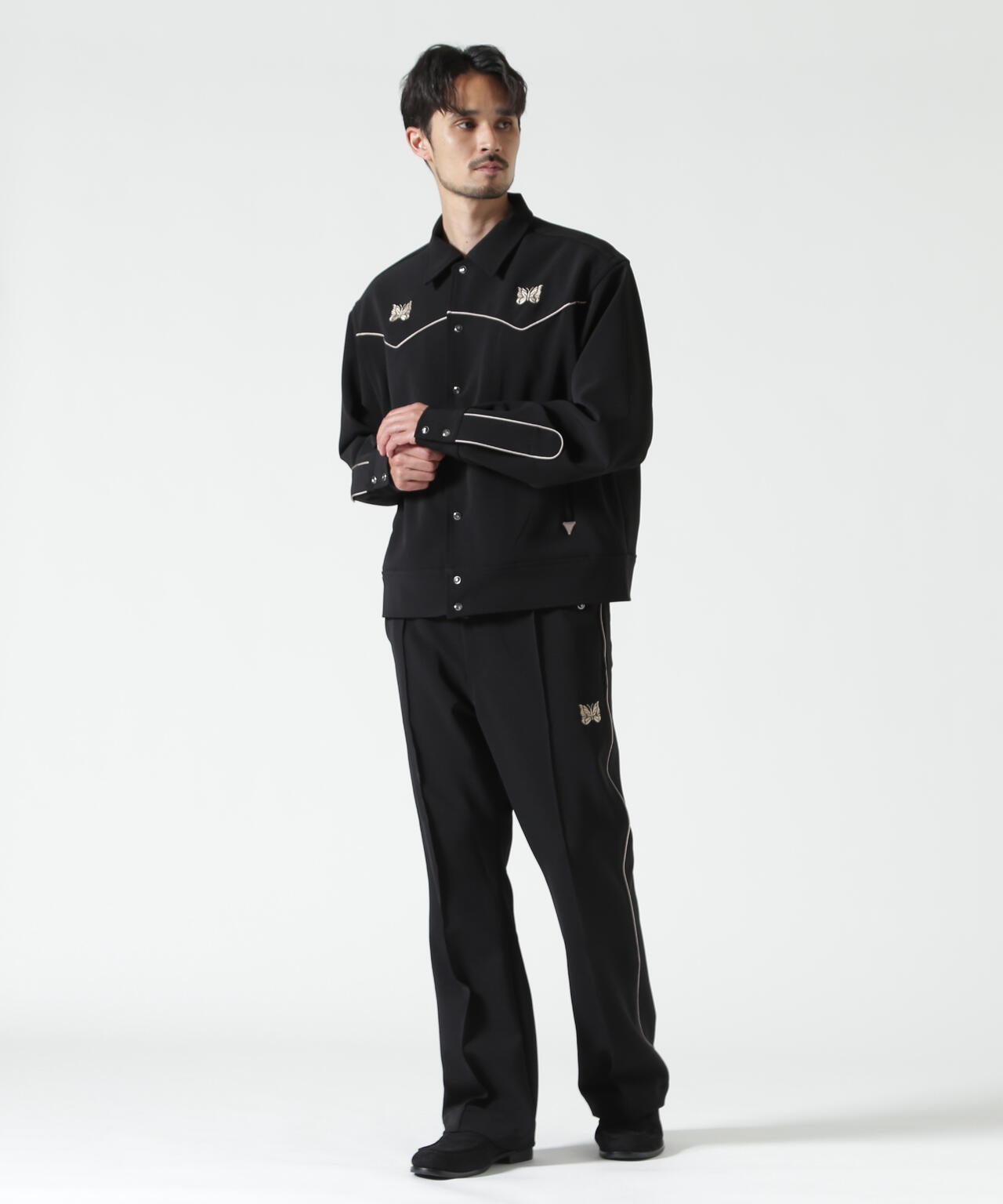 NEEDLES / ニードルズ/ Piping Cowboy Jacket - Poly Double Cloth | B