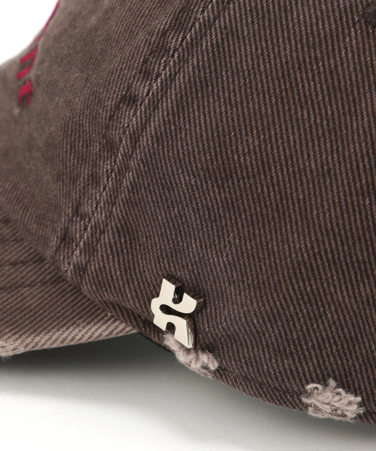 帽子 knuthmarf K motif beanie Knuth Marf - Kモチーフ ダメージキャップ (ブラック) k motif damage