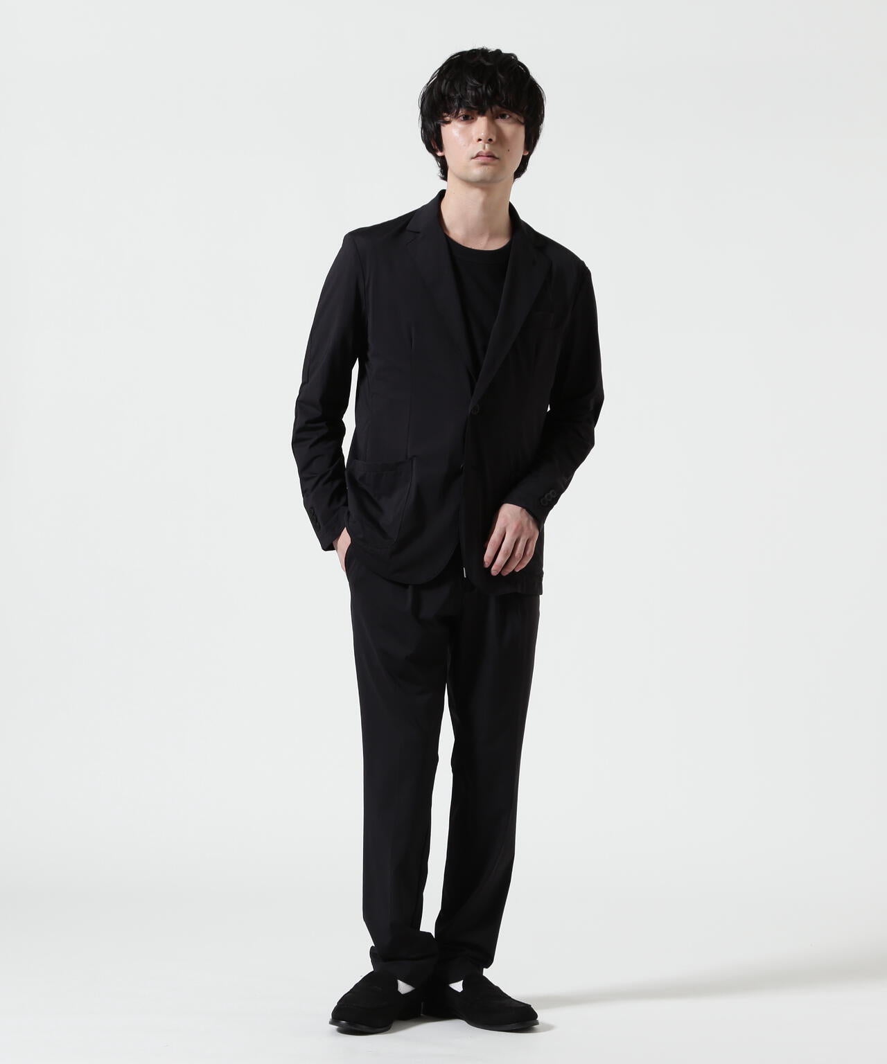 PIUORO（ピウオロ） NYLON TRICOT TUCK JOGGER PANTS