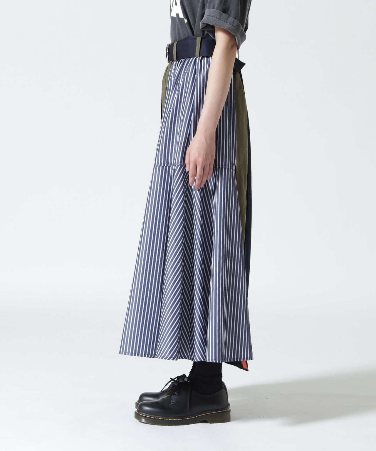 Risley(リズレー) 別注ベルト付アシンメトリーフレアスカート | B'2nd