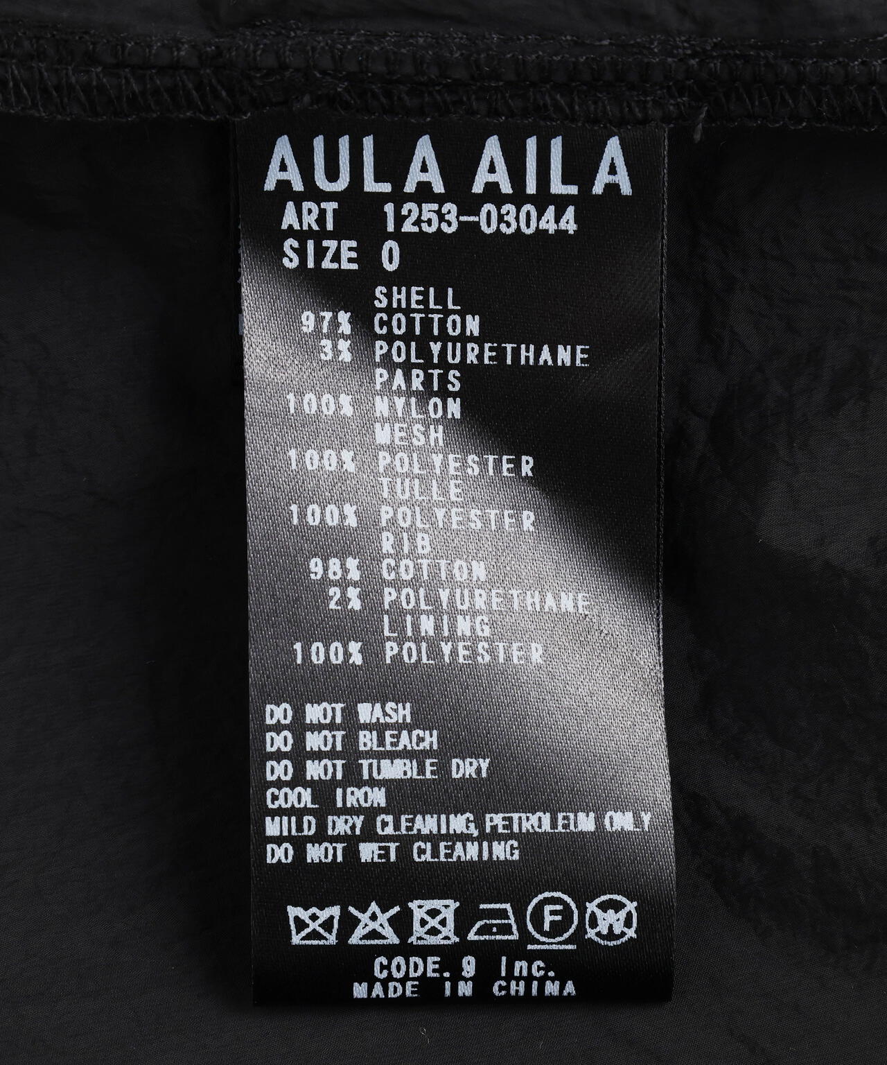 AULA AILA（アウラ アイラ）別注アシンメトリータフタコンビネーションワンピース