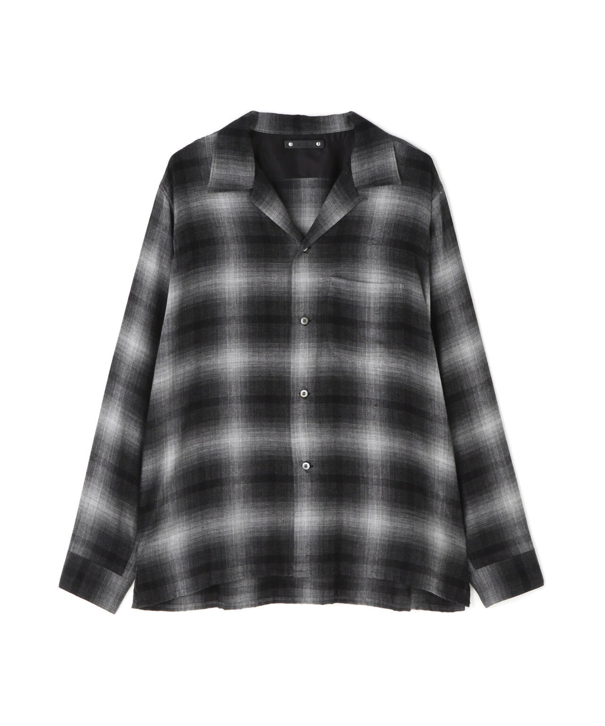 MINEDENIM（マインデニム） T.Rayon Ombre Open Collar Shirt