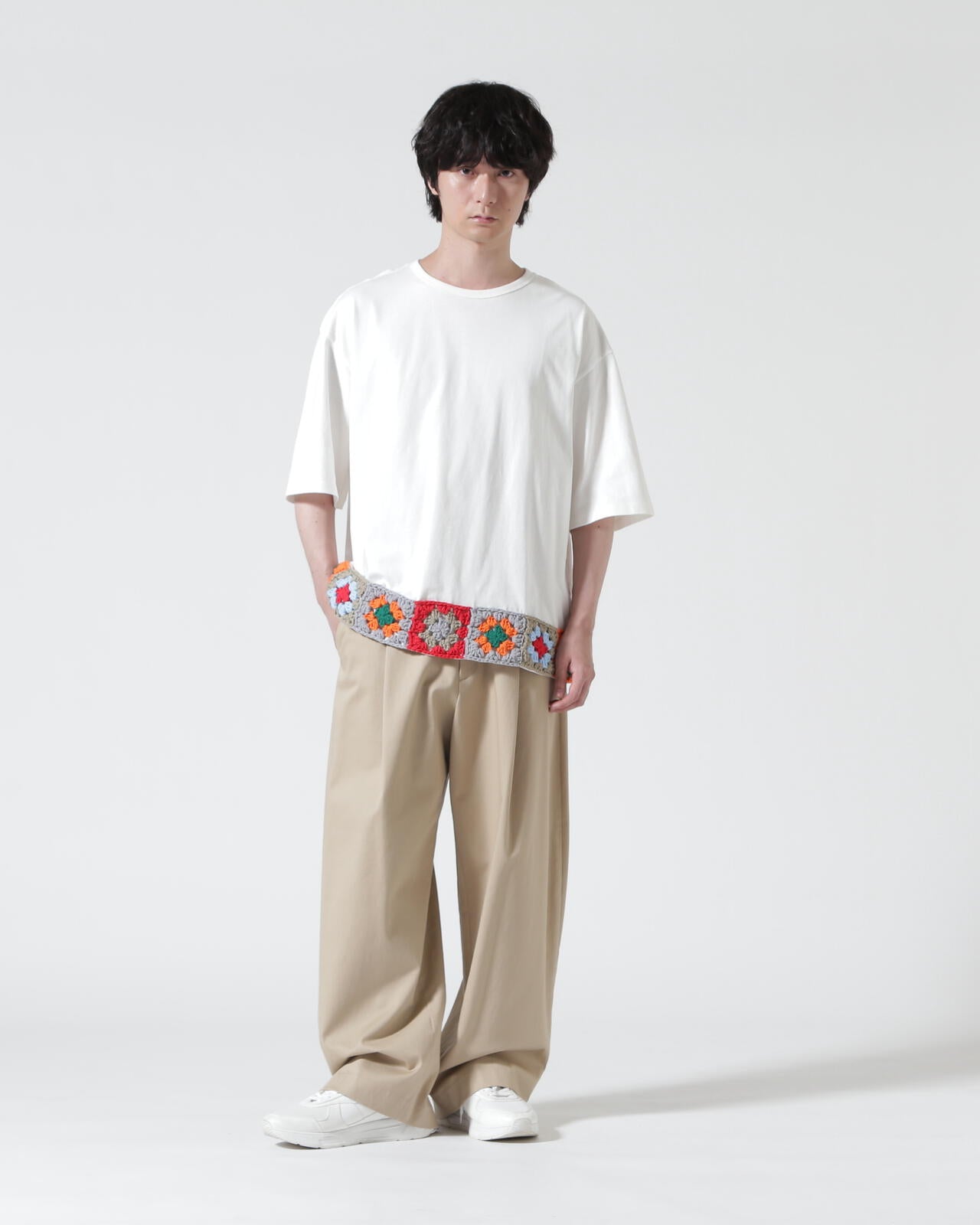 DISCOVERED（ディスカバード）別注HEM CROCHET TEE
