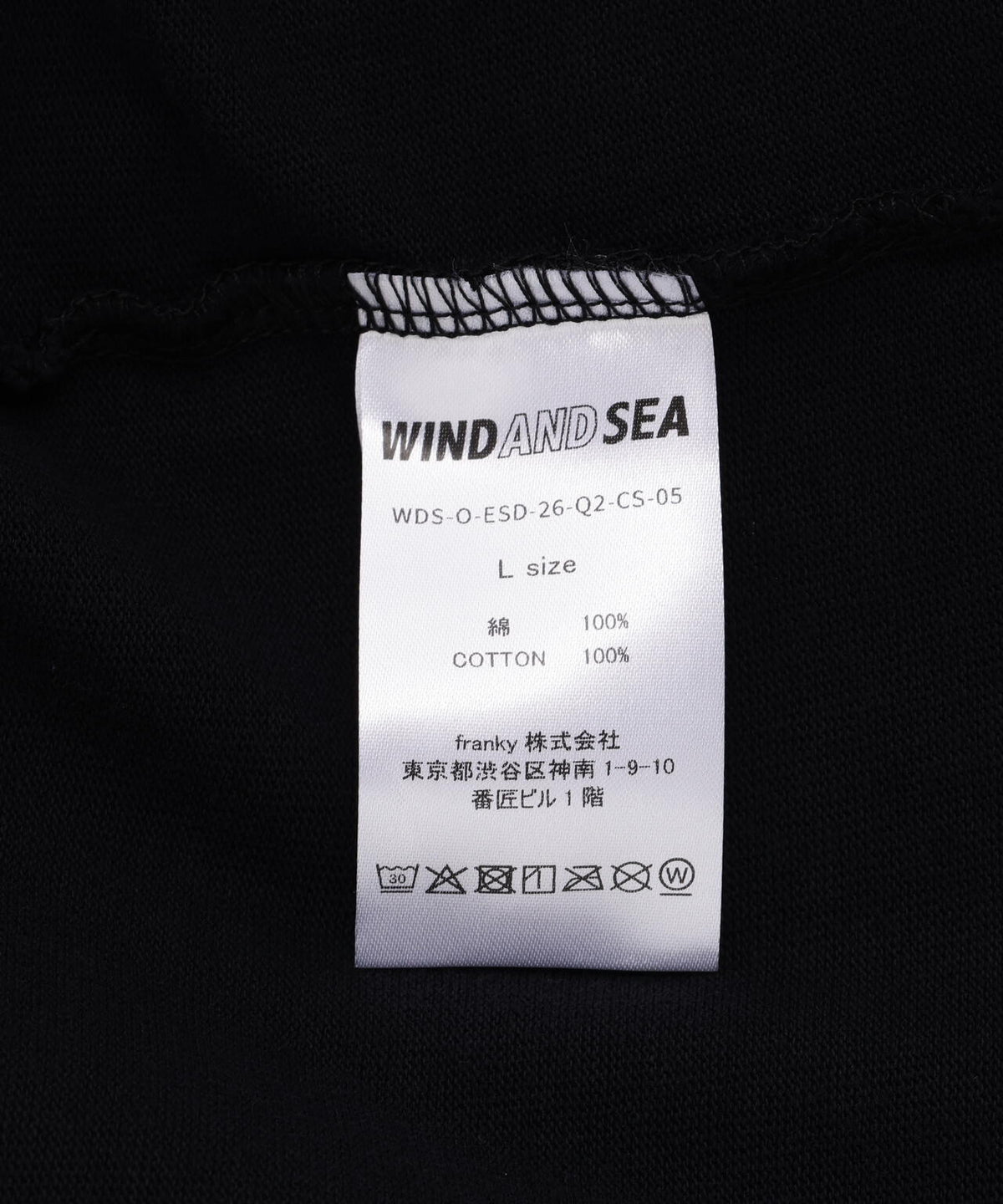 WIND AND SEA（ウィンダンシー）SULFUR DYEING LOGO S/S TEE