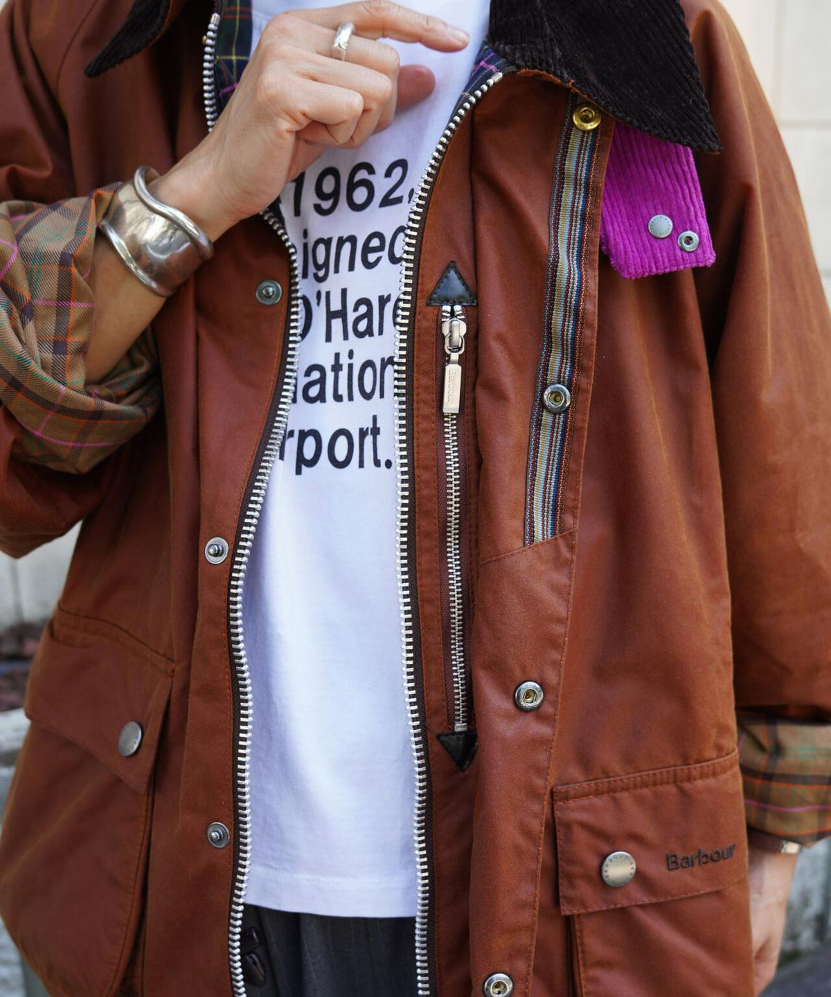 BARBOUR (バブアー) 《Barbour × Paul Smith》TRANSPORT Key ワックス ショート ジャケット