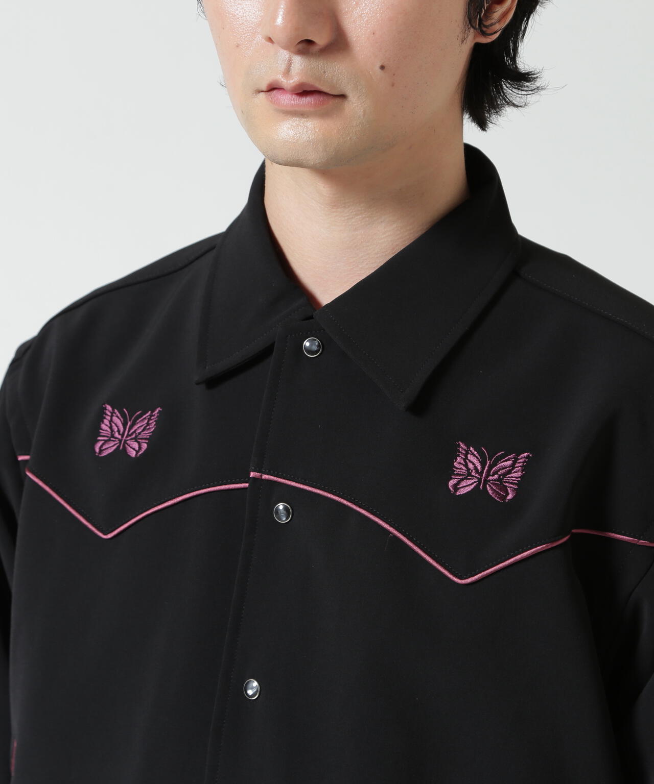 NEEDLES（ニードルズ）Piping Cowboy Jacket - Poly Double Cloth | B