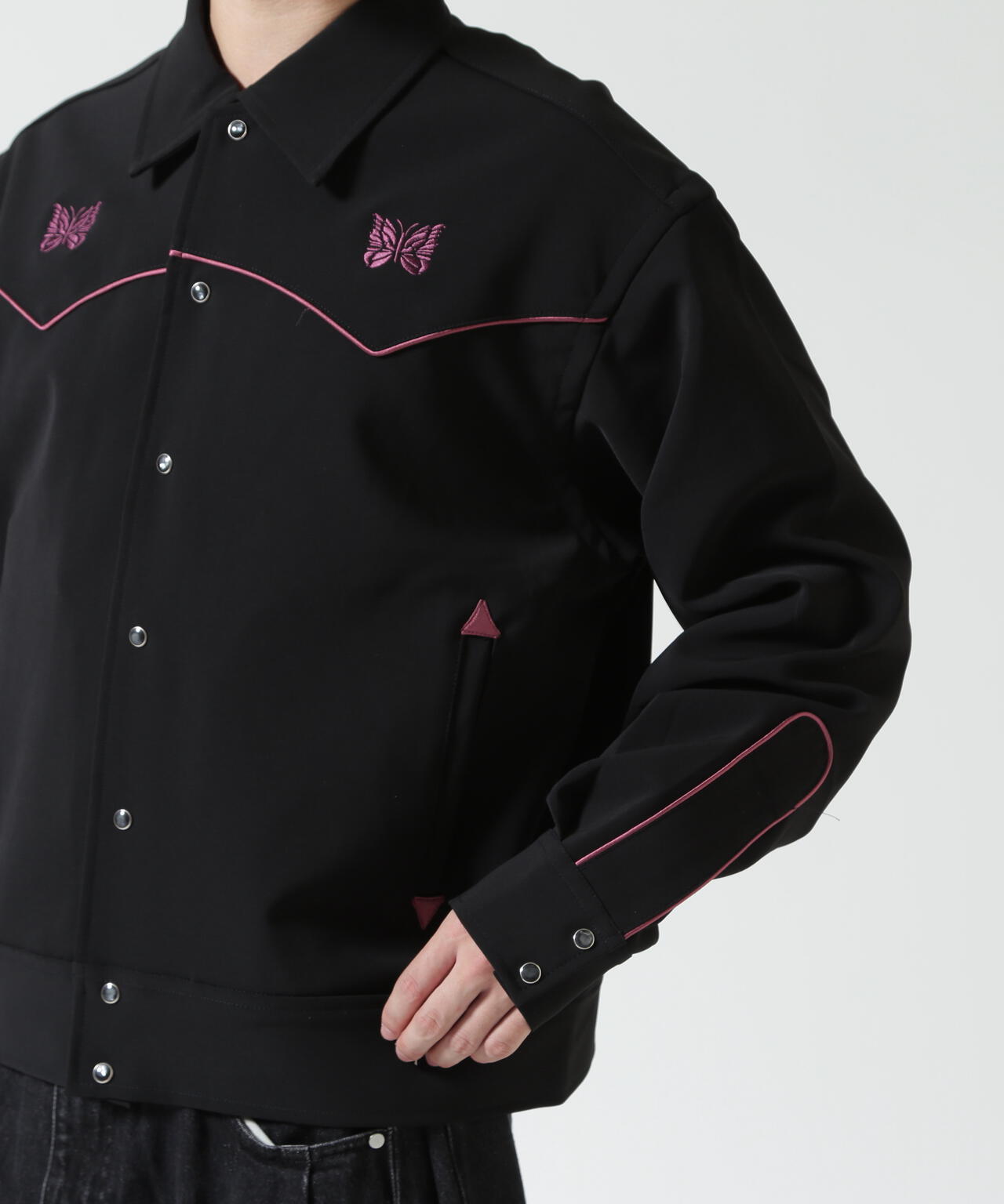 NEEDLES（ニードルズ）Piping Cowboy Jacket - Poly Double Cloth | B