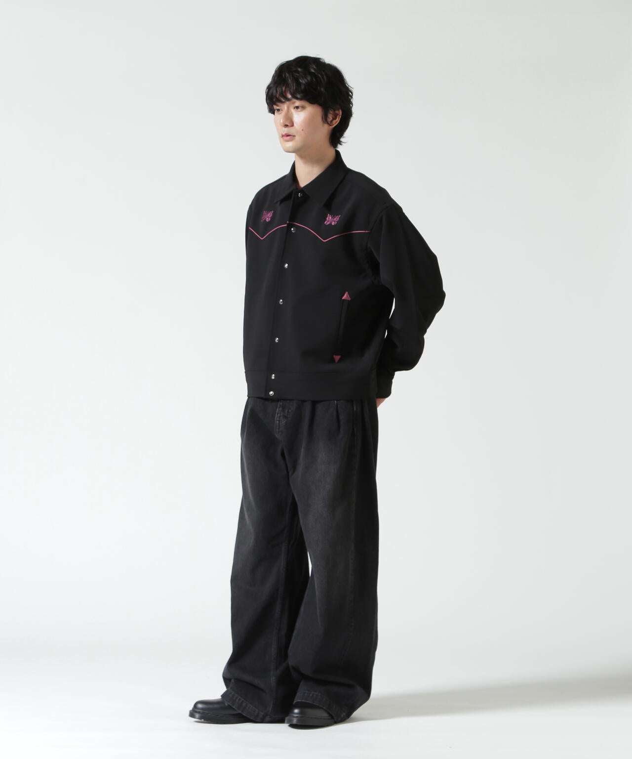 NEEDLES（ニードルズ）Piping Cowboy Jacket - Poly Double Cloth | B