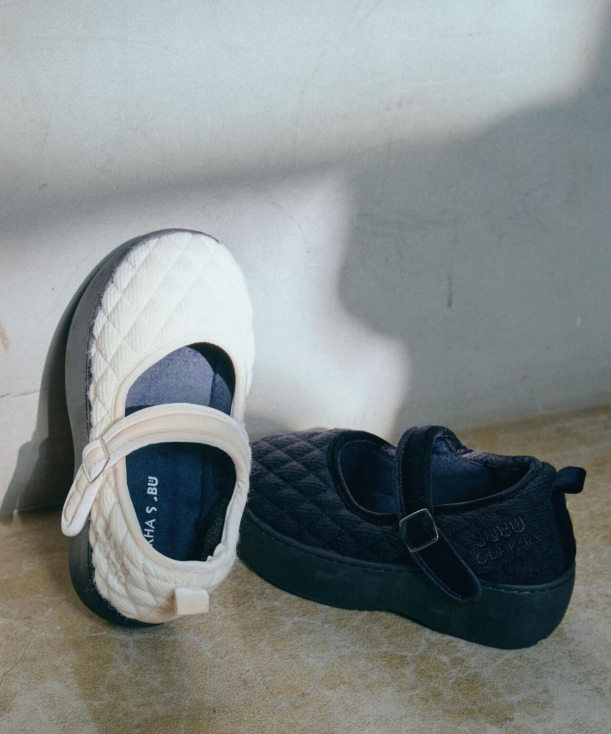 ODAKHA（オダカ）ODAKHAｘSUBU/ mary jane quilting  platform shoes