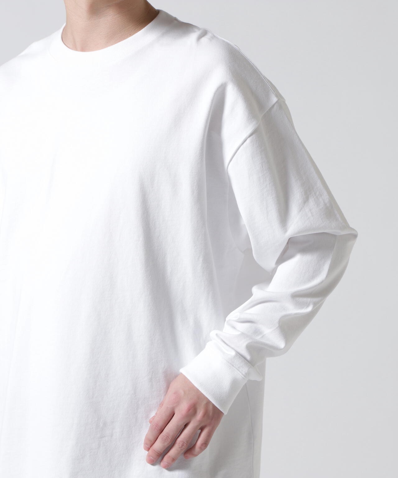 ATON (エイトン)12/- AIR SPINNING | LOOSE FIT LONG SLEEVE T-SHIRT